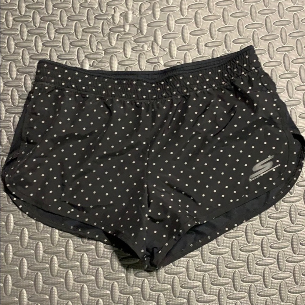 Skechers reflective polka dot shorts